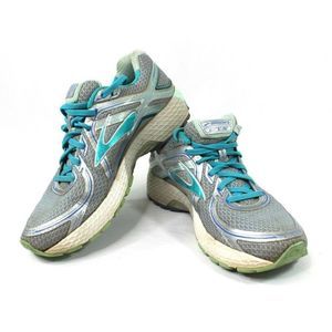 Brooks Adrenaline GTS 16 Edition Womens Size 9.5 M Running Shoes Aqua Silver